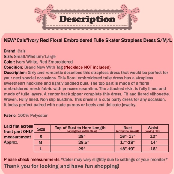 Floral Embroidered Tulle Ballerina Strapless Dress - Picture 8 of 8